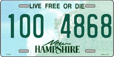 NH license plate 1004868