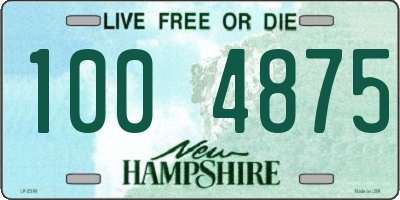 NH license plate 1004875