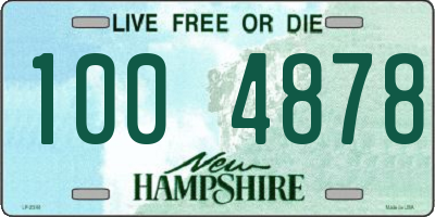 NH license plate 1004878