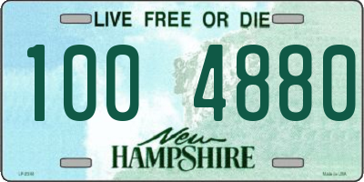 NH license plate 1004880