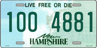 NH license plate 1004881