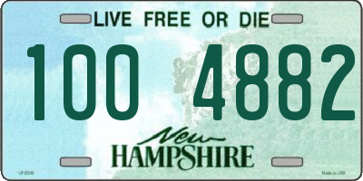 NH license plate 1004882