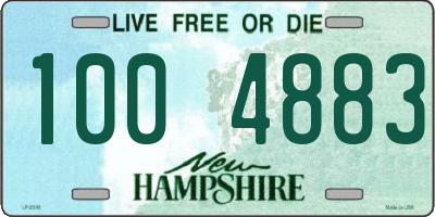 NH license plate 1004883