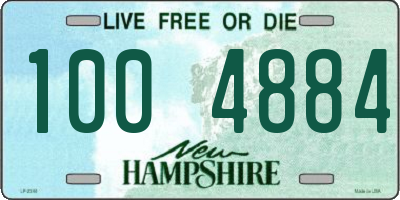 NH license plate 1004884