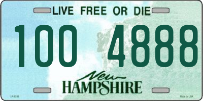 NH license plate 1004888
