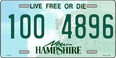 NH license plate 1004896
