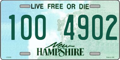 NH license plate 1004902