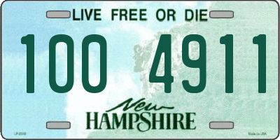 NH license plate 1004911