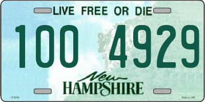 NH license plate 1004929