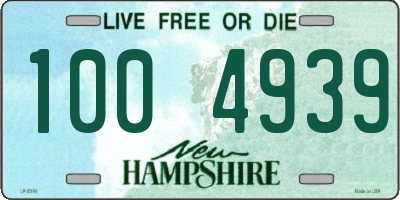 NH license plate 1004939