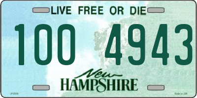 NH license plate 1004943