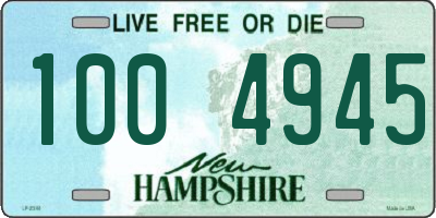 NH license plate 1004945