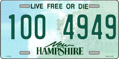 NH license plate 1004949