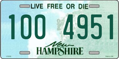 NH license plate 1004951