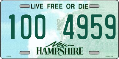 NH license plate 1004959