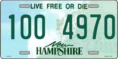 NH license plate 1004970