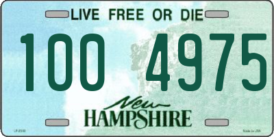 NH license plate 1004975