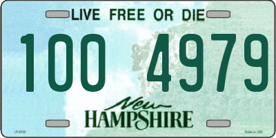 NH license plate 1004979