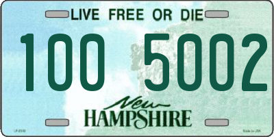 NH license plate 1005002