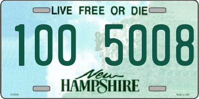 NH license plate 1005008
