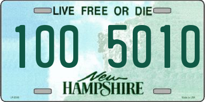 NH license plate 1005010