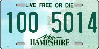 NH license plate 1005014