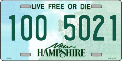 NH license plate 1005021