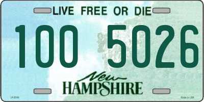 NH license plate 1005026