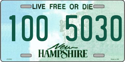 NH license plate 1005030