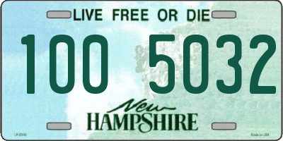 NH license plate 1005032