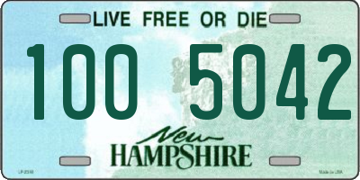 NH license plate 1005042