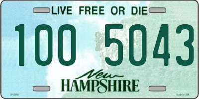 NH license plate 1005043