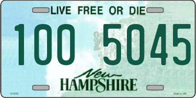 NH license plate 1005045