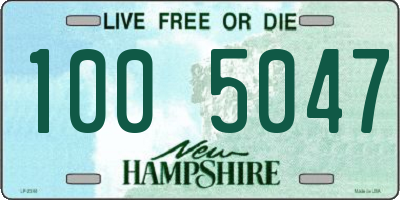 NH license plate 1005047