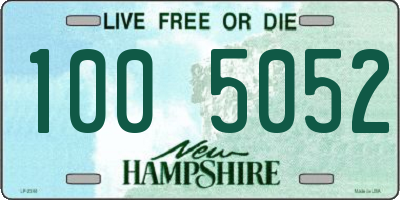 NH license plate 1005052