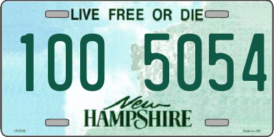 NH license plate 1005054