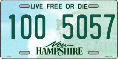 NH license plate 1005057