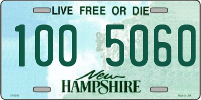 NH license plate 1005060