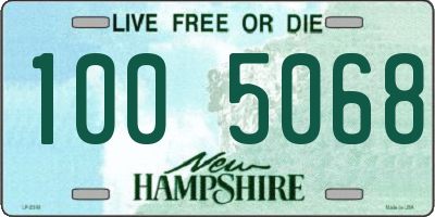 NH license plate 1005068