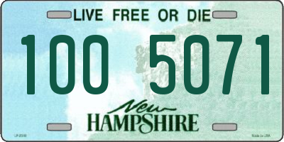 NH license plate 1005071