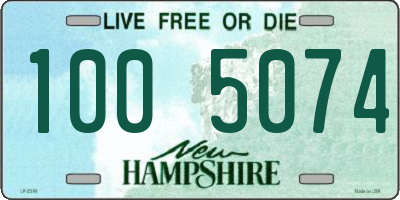 NH license plate 1005074