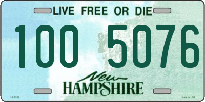 NH license plate 1005076