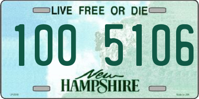 NH license plate 1005106