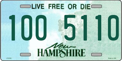 NH license plate 1005110