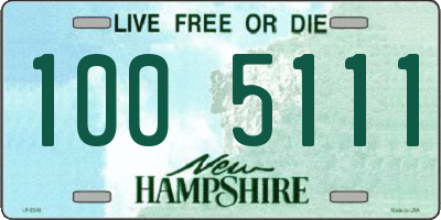 NH license plate 1005111