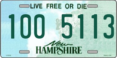 NH license plate 1005113