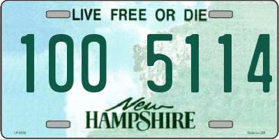 NH license plate 1005114