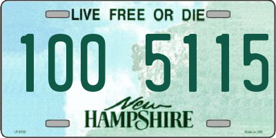 NH license plate 1005115