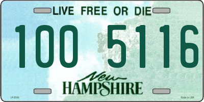 NH license plate 1005116