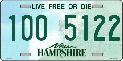 NH license plate 1005122